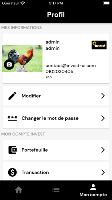 Invest CI Screenshot