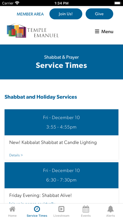 Temple Emanuel of Newton Screenshot