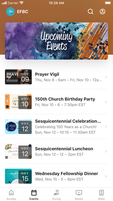 Easley First Baptist Church Screenshot