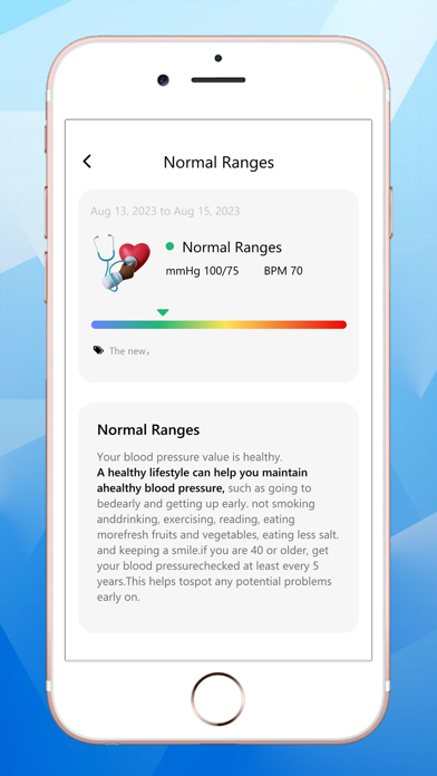 Blood pressure:health assist Screenshot