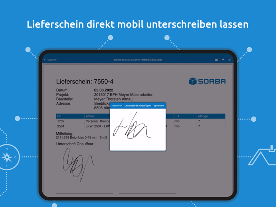 SORBA Fuhrpark iPad screenshot