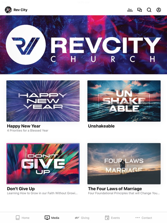 Rev City Church iPad screenshot 2 - Lifestyle app