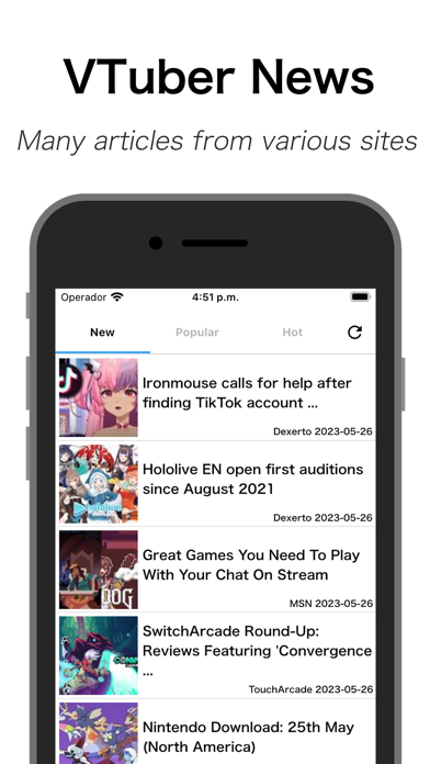 VTuberNews :Hololive Nijisanji Screenshot