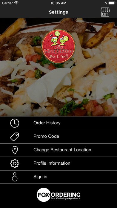 Dos Margaritas Restaurant Screenshot