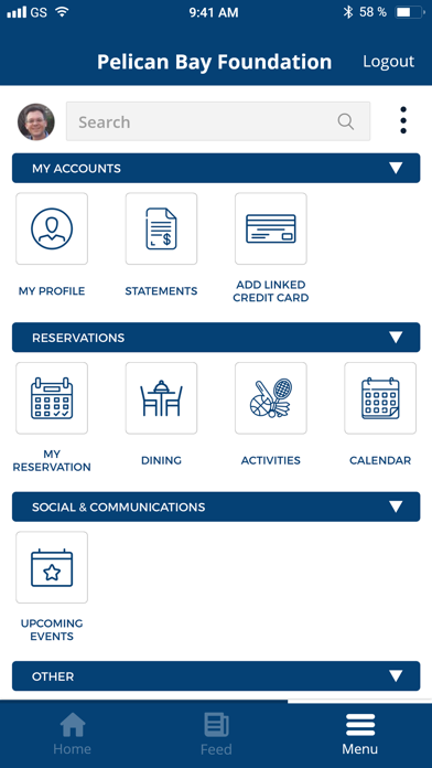Pelican Bay Foundation-Members Screenshot