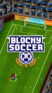 blocky soccer iphone screenshot 1