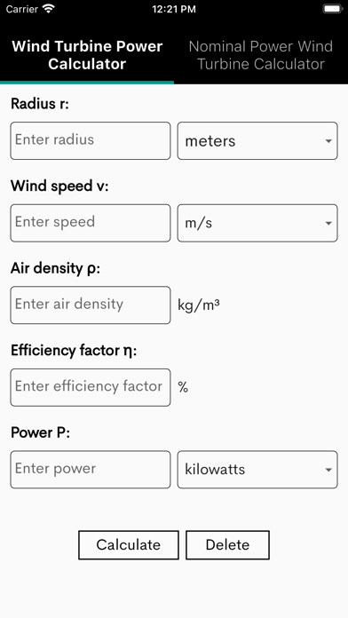 Screenshot #3 pour Wind Turbine Power Calculator