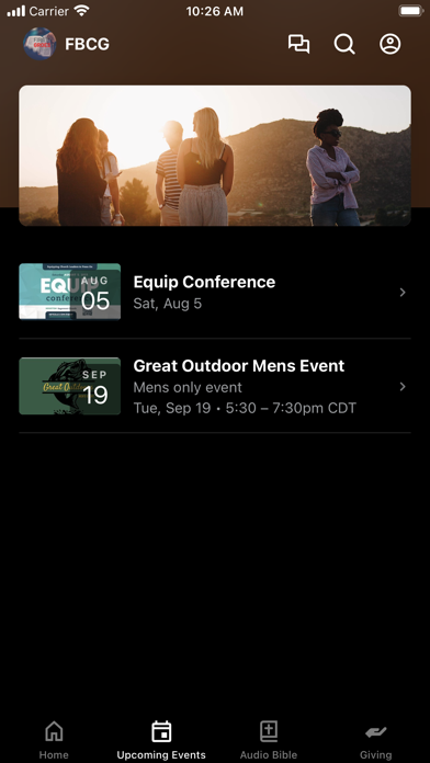 First Baptist Church Groesbeck Screenshot