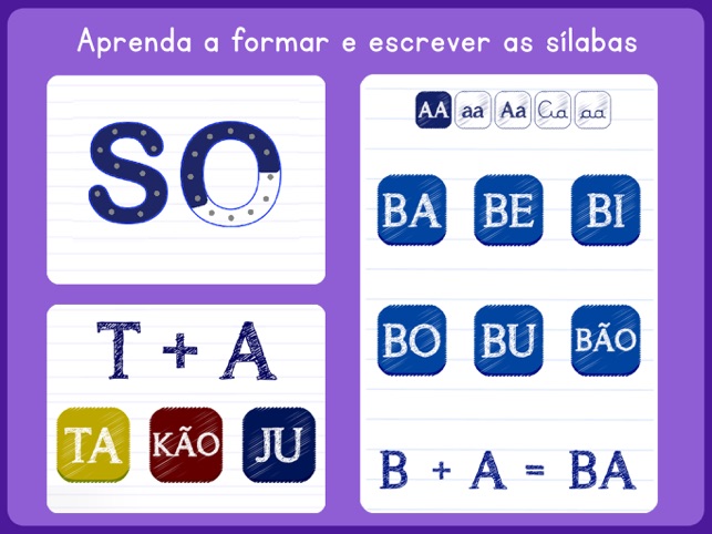 SecomVc - 🔤📲 As crianças brasileiras agora têm um jogo disponível nas  plataformas Apple Store, Google Play e Microsoft para aprenderem a ler as  primeiras letras, as sílabas e a ortografia de