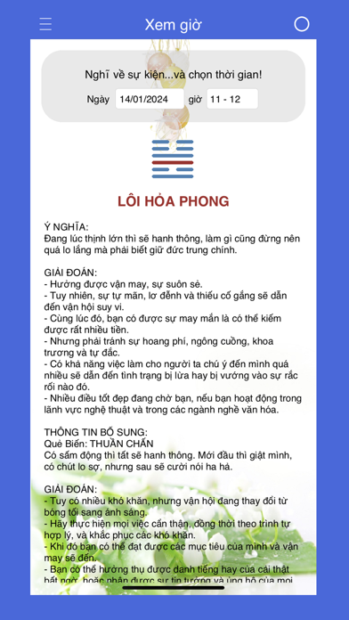 Lịch Việt - Mai Hoa Dịch Screenshot