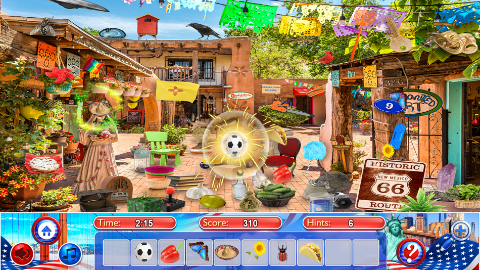#2. Hidden Objects USA Time Object (iOS) By: Brainfull, LLC