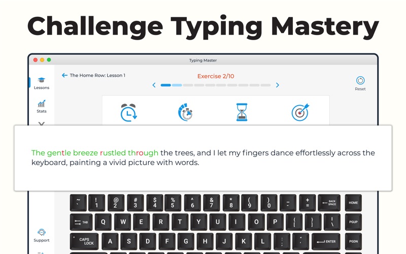 Typing Practice & Speed Test Screenshot