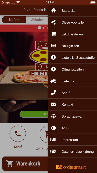 Pizza Pasta Heimservice Nord Screenshot