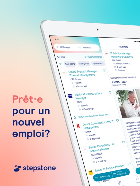 Screenshot #4 pour Stepstone: offres d’emploi