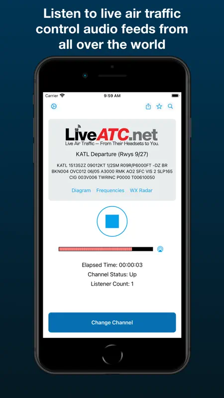 LiveATC Air Radio screenshot 1 of 7