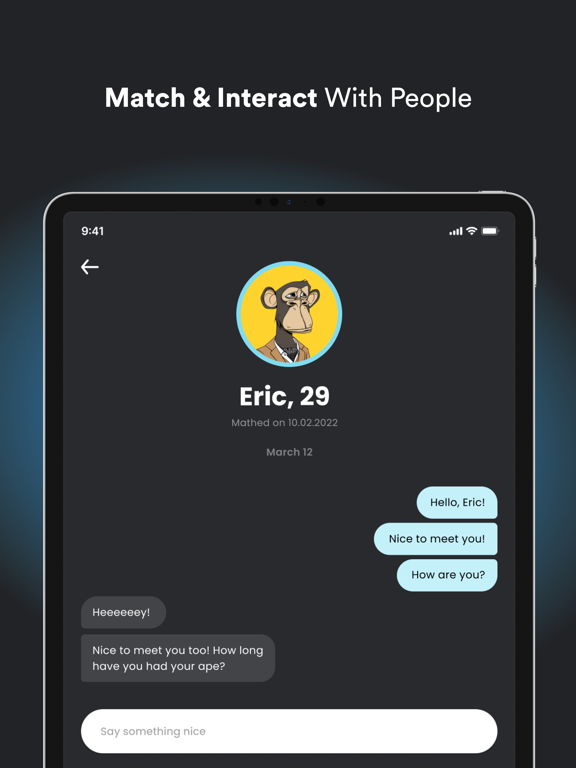 Fame - Web3 Dating App iPad screenshot 4 - Social Networking app