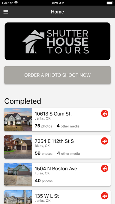 Shutter House Tours Screenshot