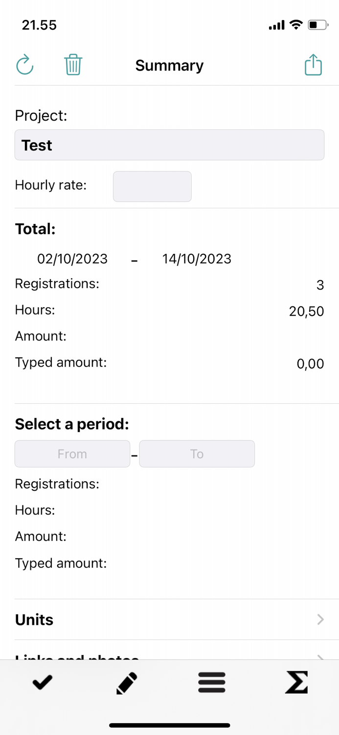 Time Recording - Entry