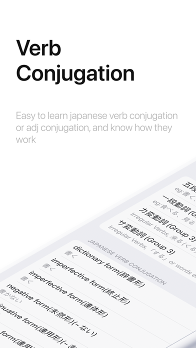 Japanese Conjugationのおすすめ画像1