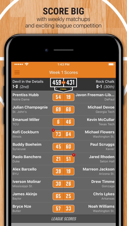 H2H College Basketball screenshot-7