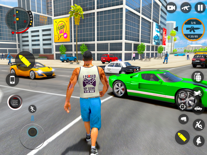 Open World Crime City Shooting