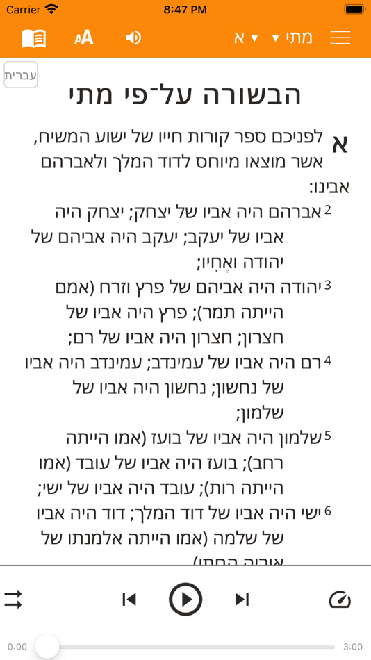 Hebrew New Testament Bible - 1.0 - (iOS)