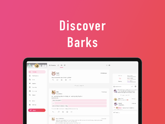 Barkle! iPad screenshot 2 - Social Networking app