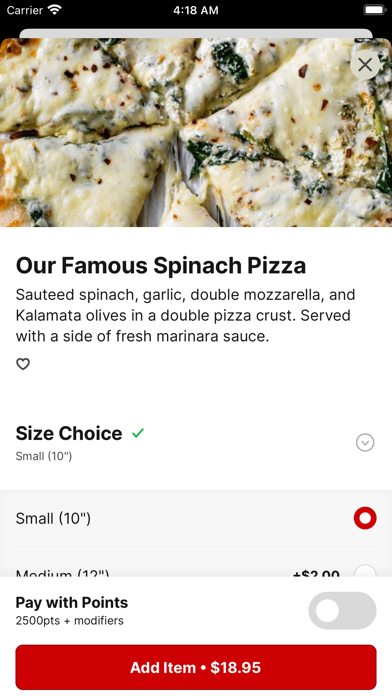 Antonio's Pizza Pasta Wings Screenshot