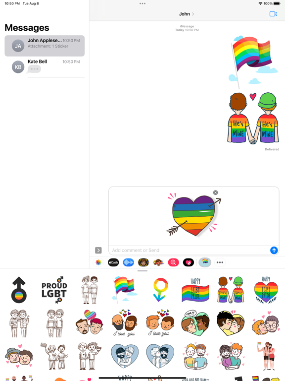 Screenshot #5 pour He's Mine Gay Stickers