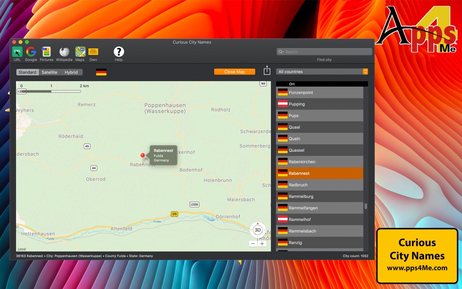 #7. Curious City Names (macOS) By: @pps4Me