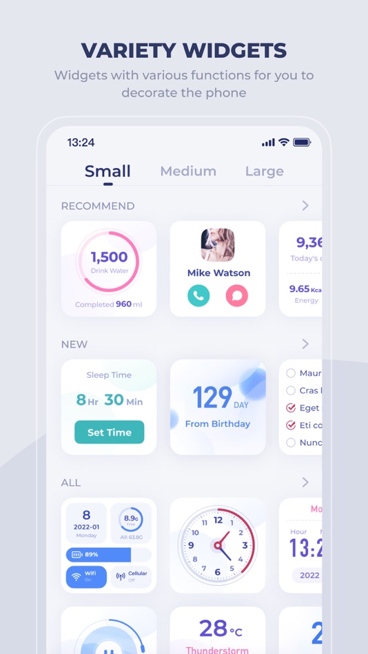#1. Enjoy:Beautiful widgets (iOS) 由: Shanghai Lumeng Cultural Communication Co., Ltd.
