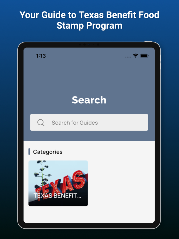 Texas Benefits Food Stamp Info