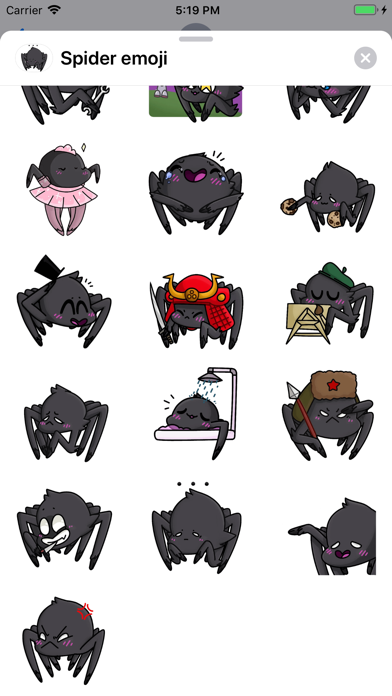 Spider - Emoji and Stickers Screenshot