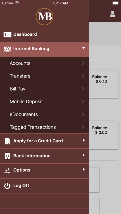 Malvern Bank Mobile Banking Screenshot