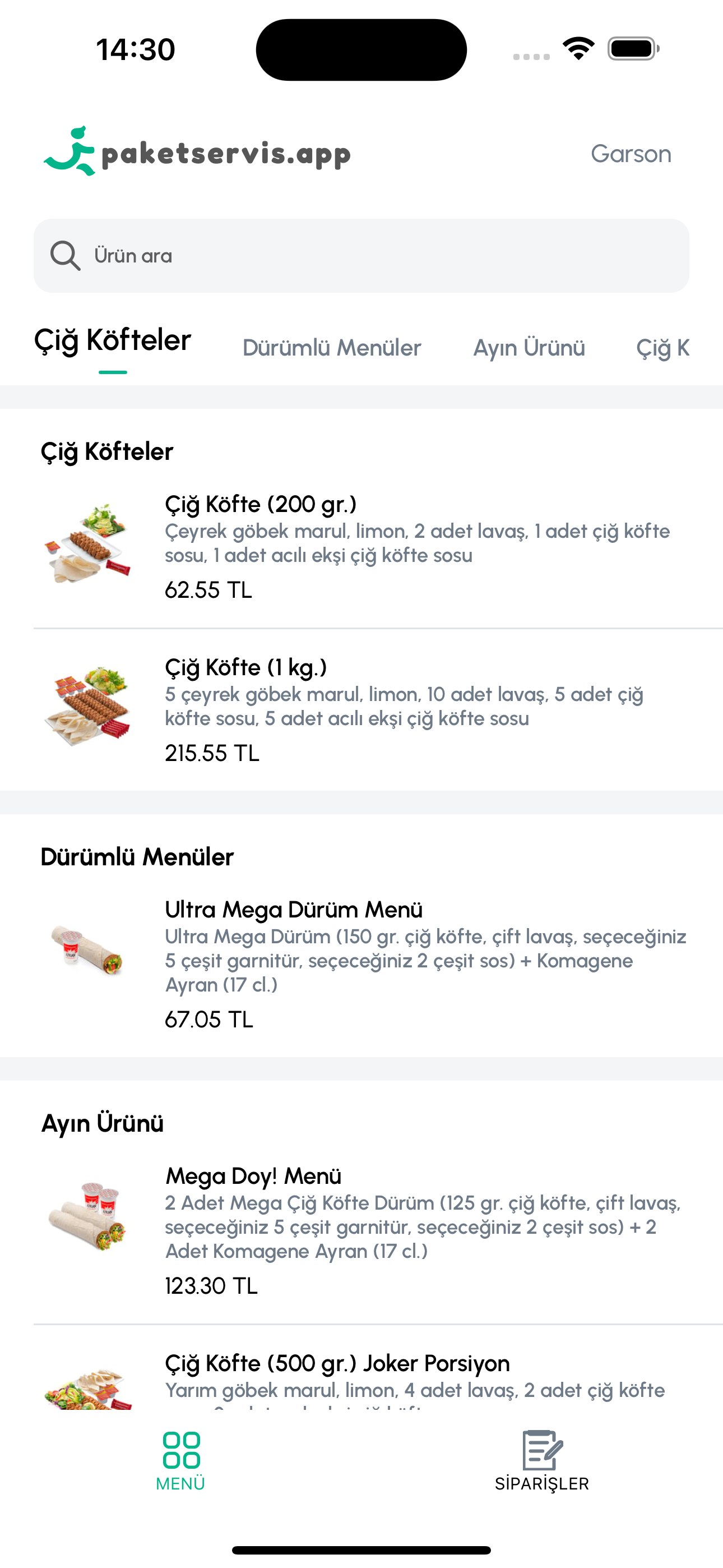 Paketservis GARSON