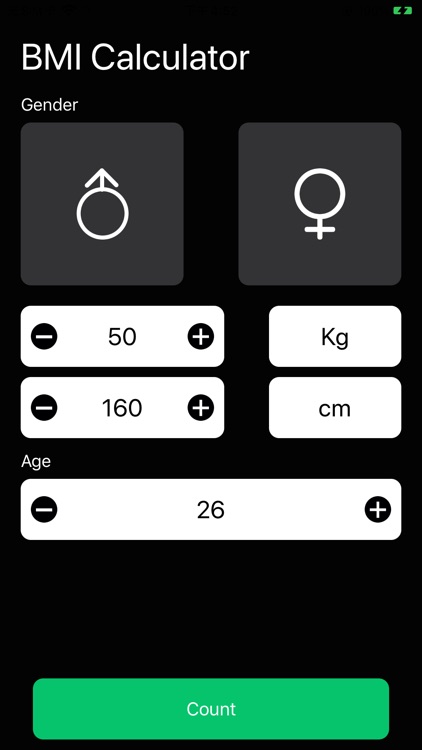Calculation of body indicators