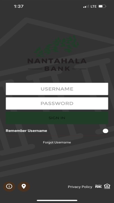 Nantahala Bank and Trust Screenshot