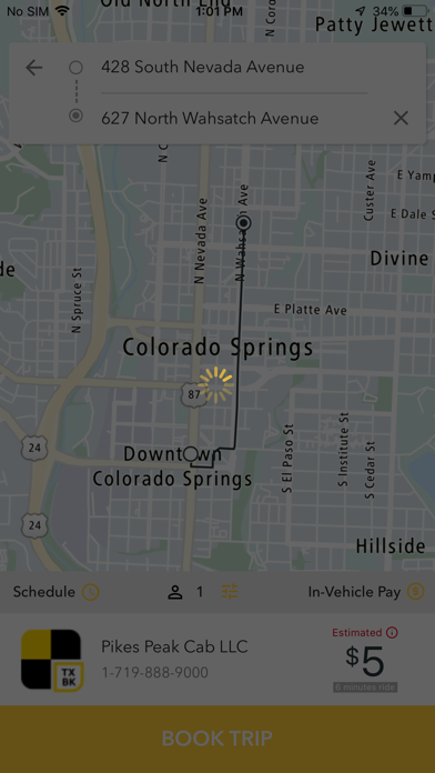 Taxibook Screenshot