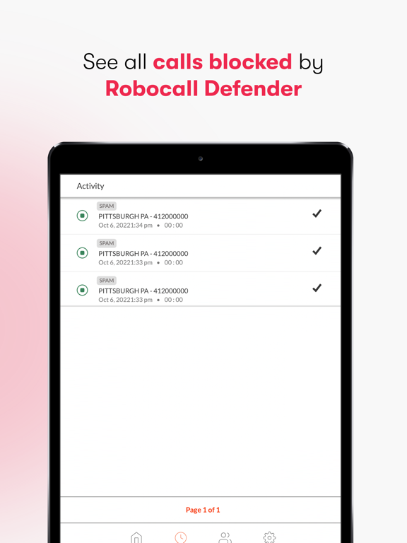 Robocall Defender by Voiply iPad screenshot 4 - Productivity app