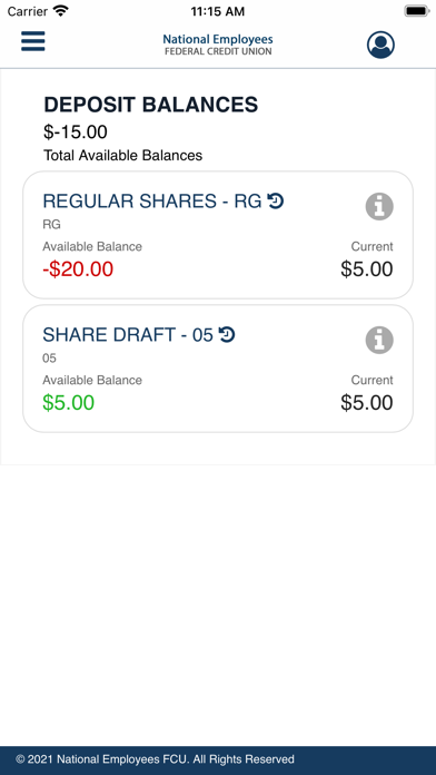 National Employees Federal CU Screenshot