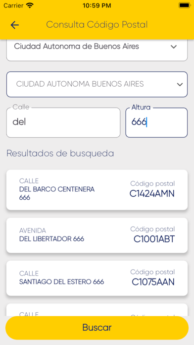 Correo Argentino Screenshot
