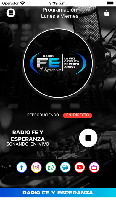 Radio Fe y Esperanza Oficial Screenshot