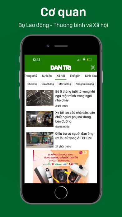 Báo Dân trí - Dantri.com.vn Screenshot