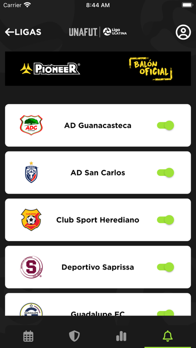 UNAFUT Liga ULATINA Screenshot
