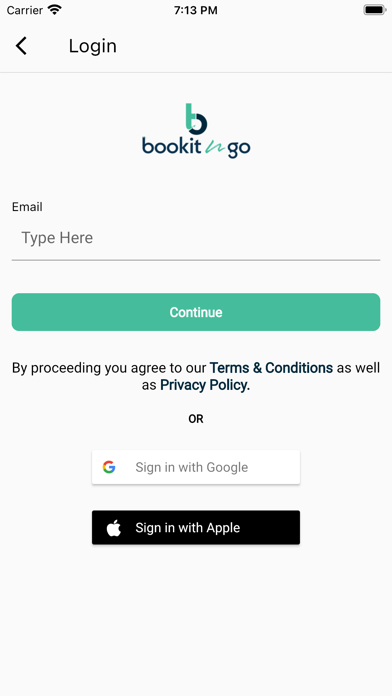 Bookitngo Screenshot