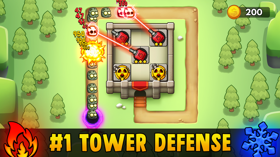 #1. Merge Clash: Tower Defense (iOS) 由: Block Puzzle Games
