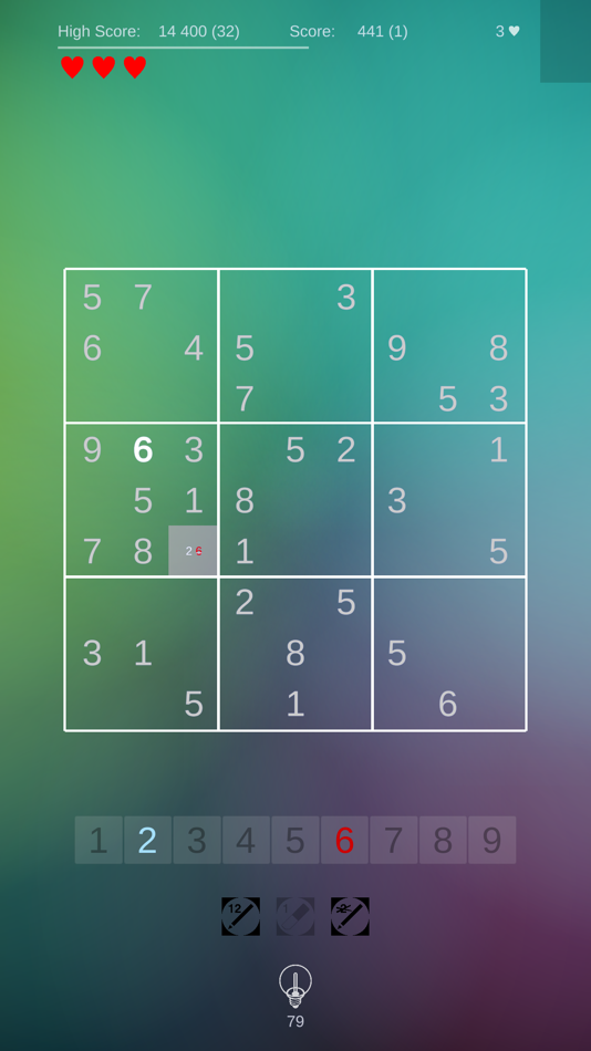 #1. Sudoku Disco (iOS) By: BELIMEDO