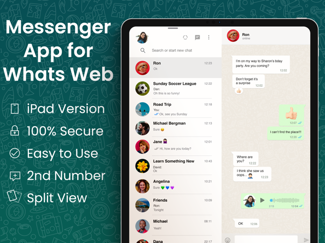 ‎Messenger Duo for WhatsApp Screenshot