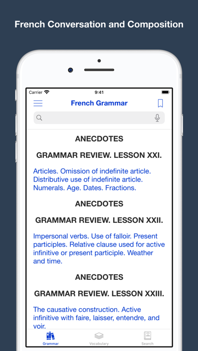 Screenshot #2 pour French Grammar and Vocabulary