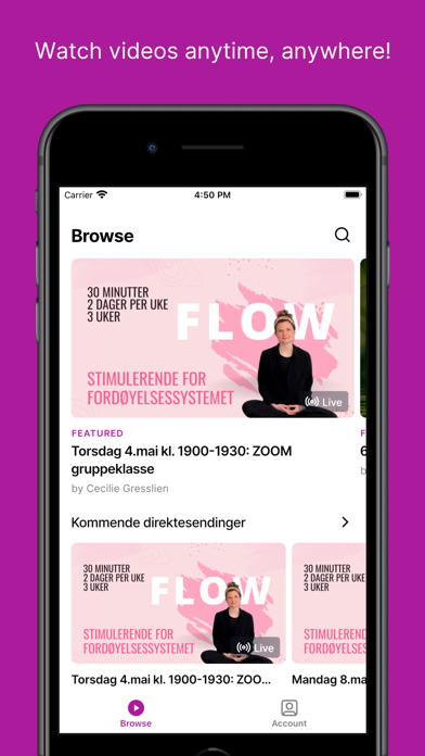 OnlineYoga Screenshot